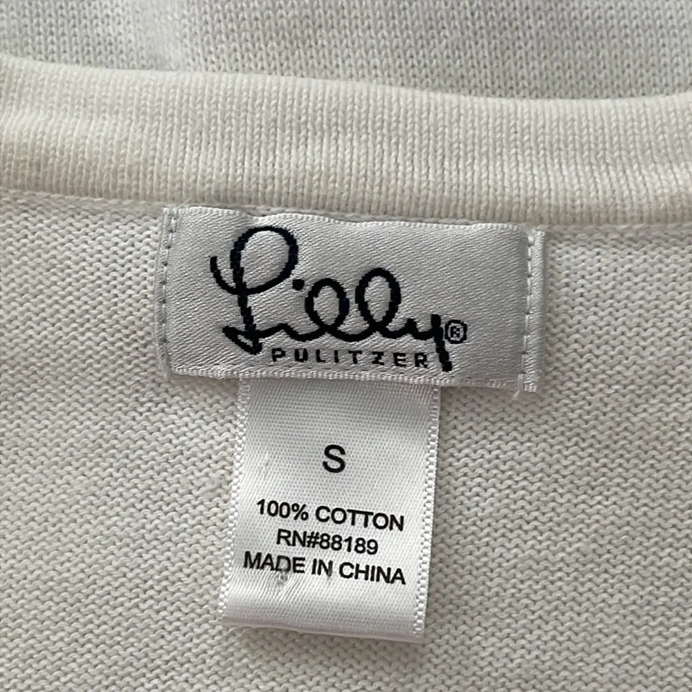 🤑 Lilly Pulitzer Ivory Cotton Cardigan - Picture 6 of 9